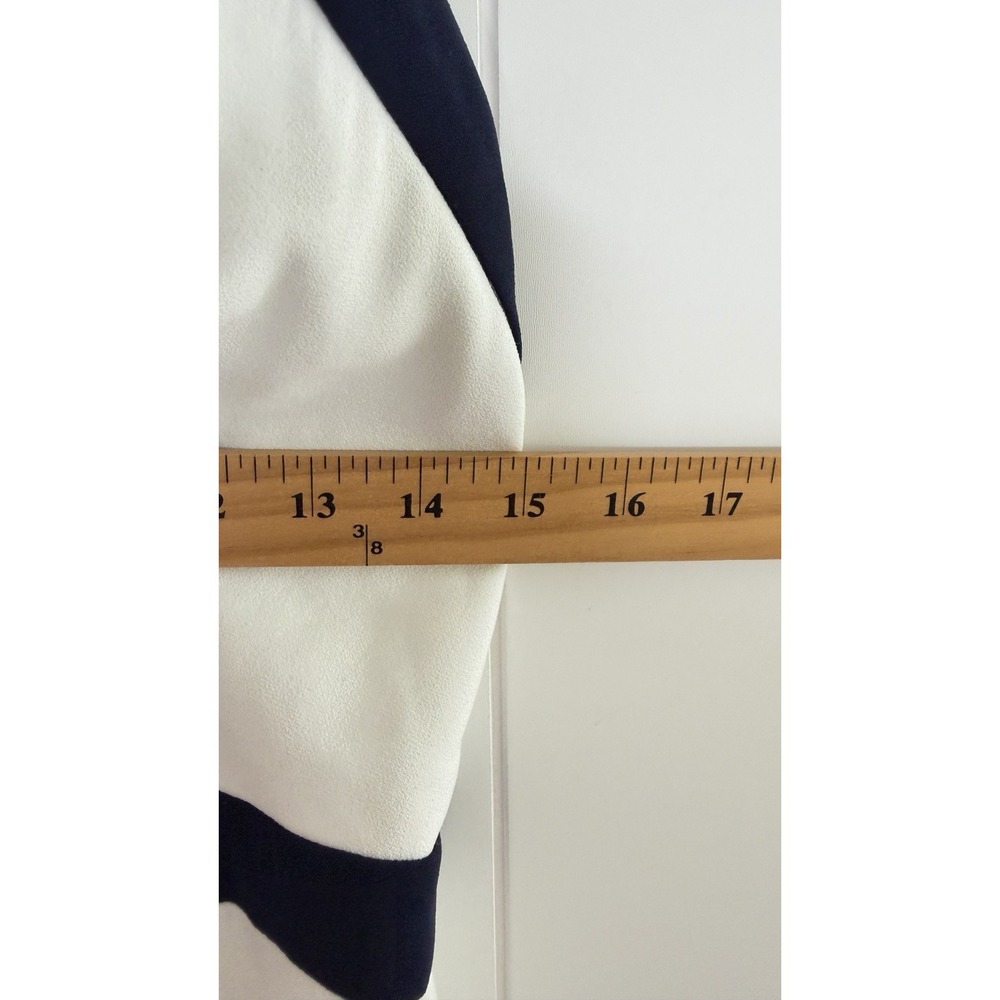 Trina Turk Lilette Dress Whitewash & Indigo Open Back Fit & Flare Dress Size 4 View 6